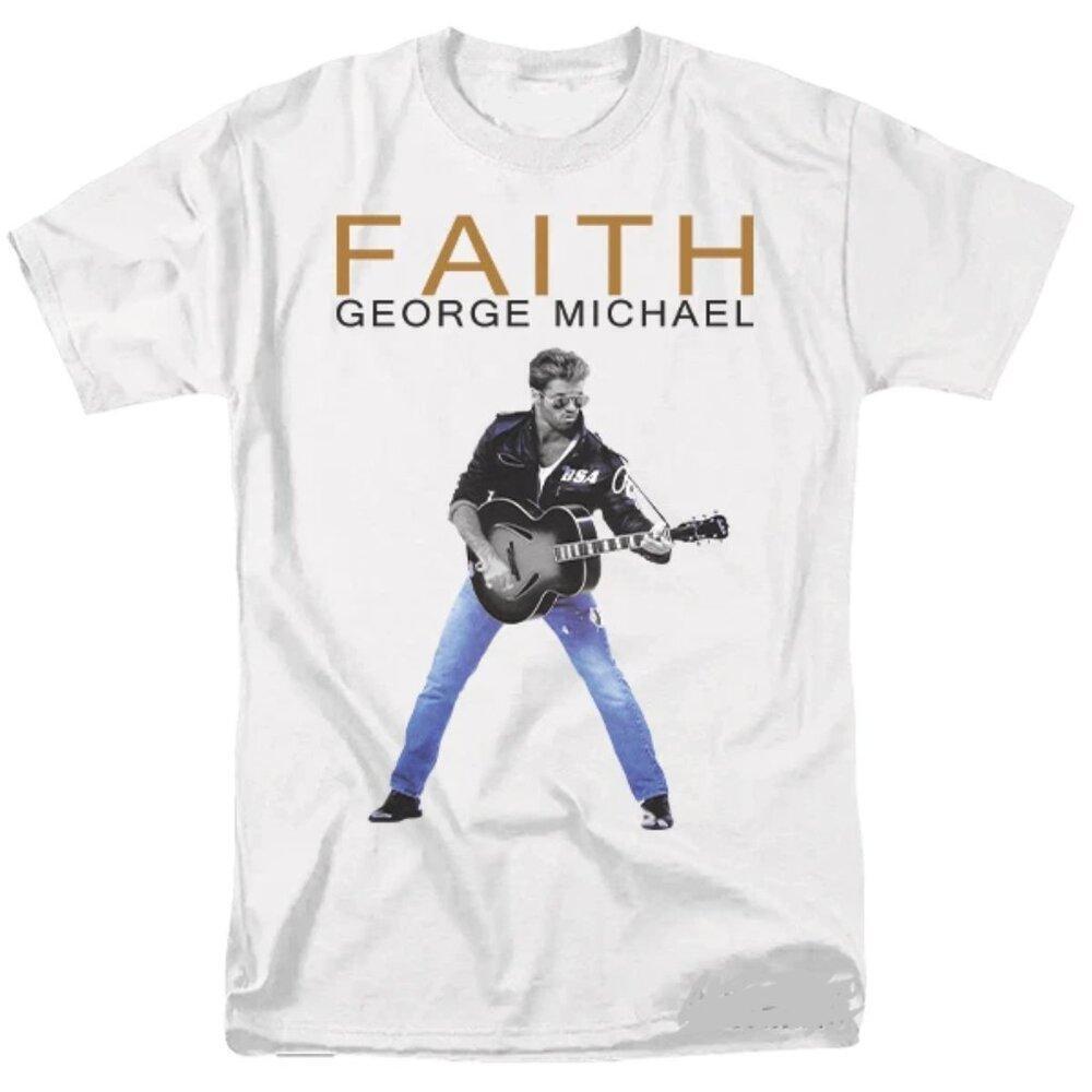 George Michael Shirt Faith Concert Tour Graphic  T-Shirt
